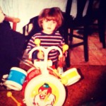 Mike as a kid drumming